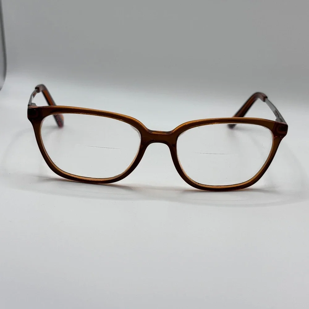 DKNY DY 4667 3675 Amber Tortoise Silver Rectangular Eyeglasses 52-17-140 Womens